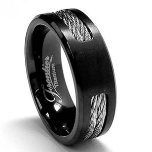 Men’s Black Titanium Ring size 9.5
